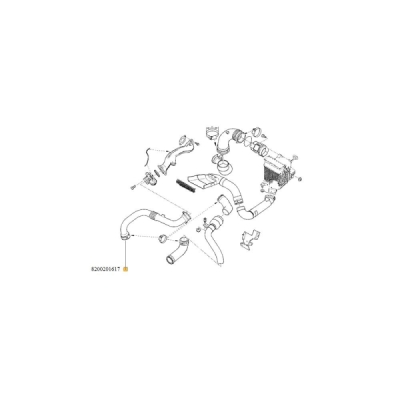 Furtun aer supraalimentare ORIGINAL RENAULT 8200201617