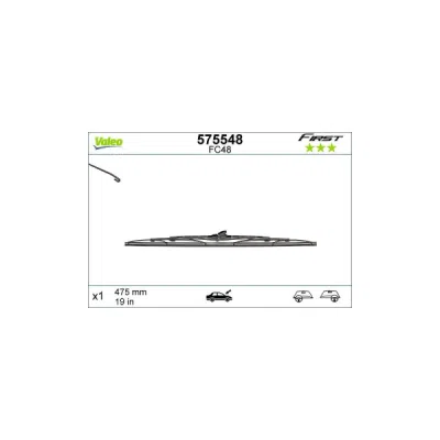 Lamela stergator VALEO 575548