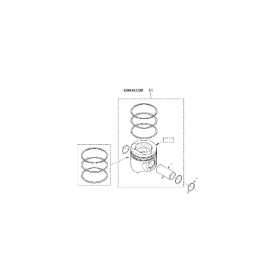 Piston ORIGINAL RENAULT 12 0A 163 32R