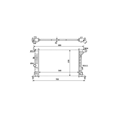 Radiator, racire motor NRF 509516