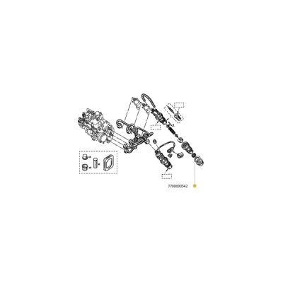 Garnitura capac injector ORIGINAL RENAULT 7700690542