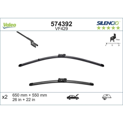 Lamela stergator VALEO 574392