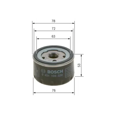 Filtru ulei BOSCH 0 451 103 336
