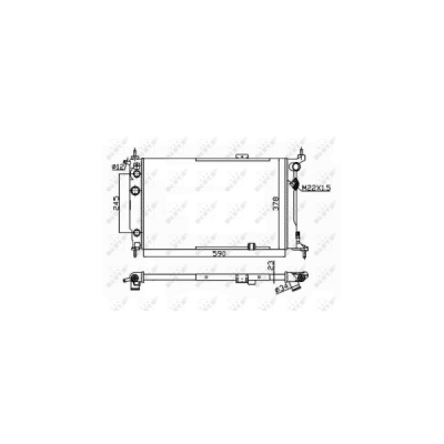 Radiator, racire motor NRF 54201