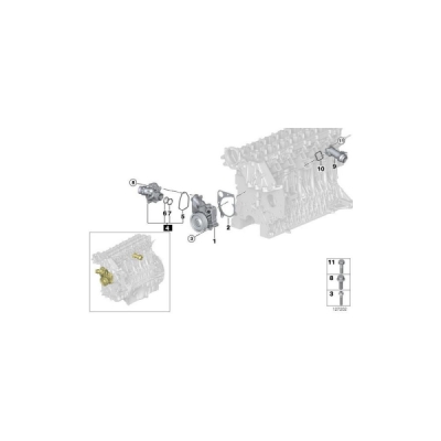 Termostat, lichid racire ORIGINAL BMW 11517805811