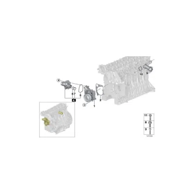 Termostat, lichid racire ORIGINAL BMW 11517805811