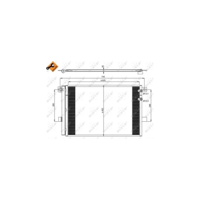 Condensator, climatizare NRF 350041