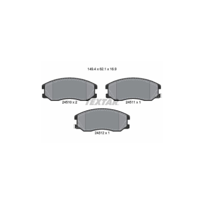 Set placute frana TEXTAR 2451001