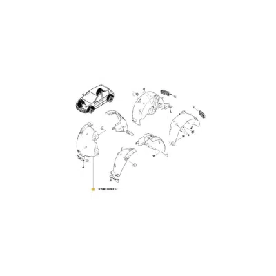 Aripa interioara ORIGINAL RENAULT 8200289937