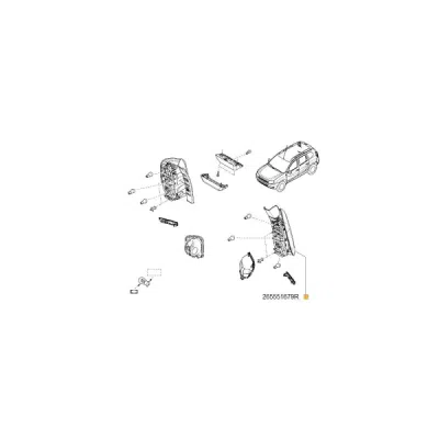 Lampa spate ORIGINAL RENAULT 265551679R