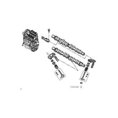 Supapa evacuare ORIGINAL RENAULT 77 014 733 54