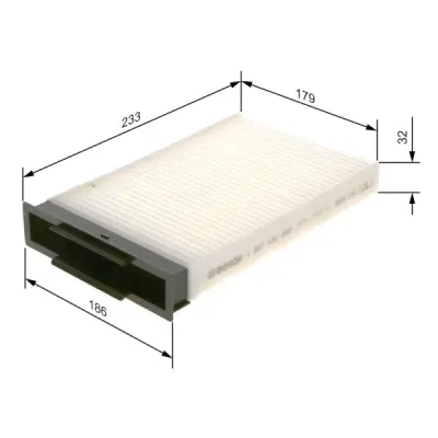 Filtru habitaclu BOSCH 1 987 432 093