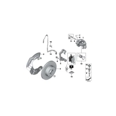 Set placute frana axa fata ORIGINAL BMW 34116771868