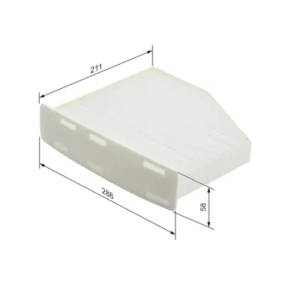 Filtru habitaclu BOSCH 1 987 432 097