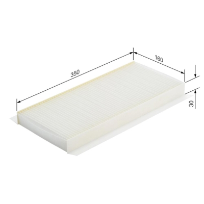 Filtru habitaclu BOSCH 1 987 432 045