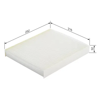 Filtru habitaclu BOSCH 1 987 432 057
