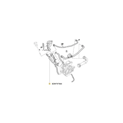 Separator ulei, ventilatie bloc motor ORIGINAL RENAULT 8200 707 066