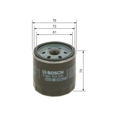 Filtru ulei BOSCH 0 451 103 370