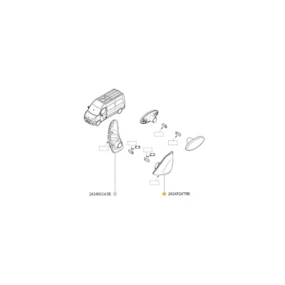 Semnalizator ORIGINAL RENAULT 2616 524 75R