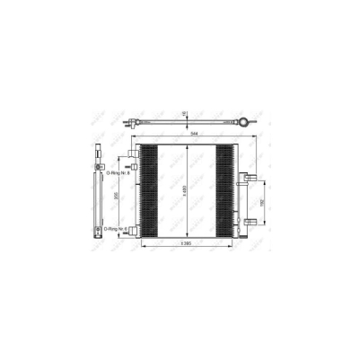 Condensator, climatizare NRF 350048