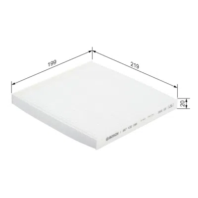 Filtru habitaclu BOSCH 1 987 432 088