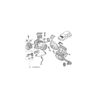 Reglaj, suflanta de interior ORIGINAL RENAULT 7701 067 033