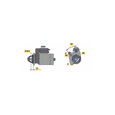 Demaror BOSCH 0 986 021 970