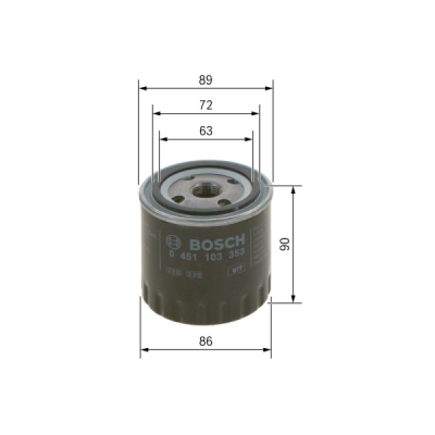 Filtru ulei BOSCH 0 451 103 353