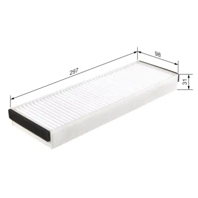 Filtru habitaclu BOSCH 1 987 432 122