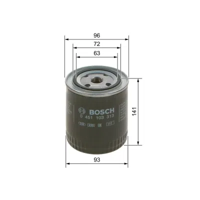Filtru ulei BOSCH 0 451 103 313