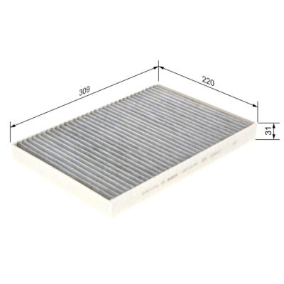 Filtru habitaclu cu carbon activ BOSCH 1 987 435 560