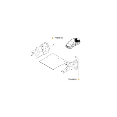 Clips, acoperire decorativa si protectie ORIGINAL RENAULT 7703081056