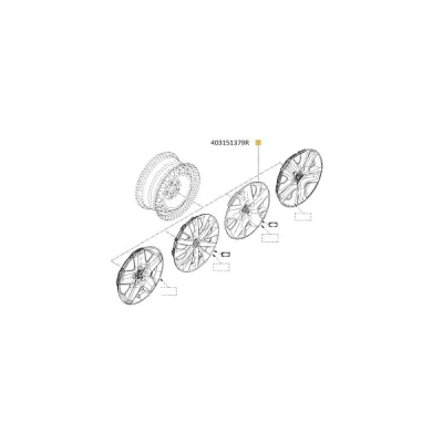 Capac janta tabla 16" ORIGINAL RENAULT 40 31 513 79R