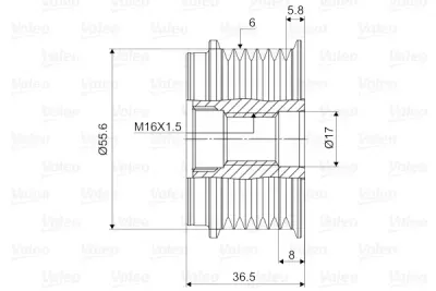 Sistem roata libera, generator VALEO 588068