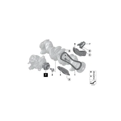 Pinion distributie pompa injectie ORIGINAL BMW 13527797906