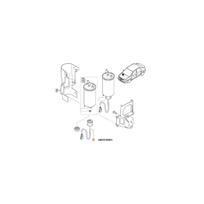 Senzor apa, alimentare combustibil ORIGINAL RENAULT 6001549081