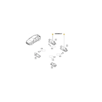 Iluminare numar de circulatie ORIGINAL RENAULT 82 00 480 127