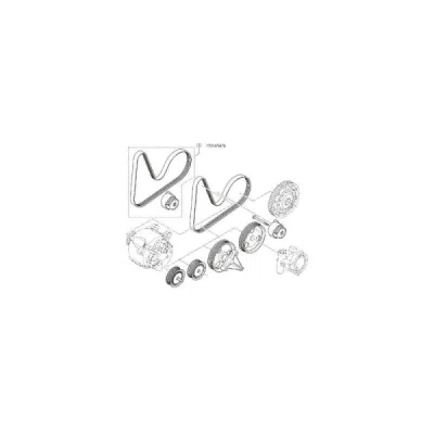 Intinzator curea, curea distributie ORIGINAL RENAULT 11 72 036 94R