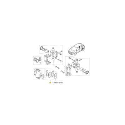 Set placute frana ORIGINAL RENAULT 41 06 014 08R