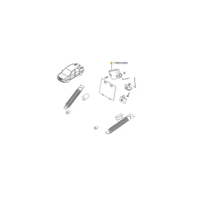 element reglaj, inchidere centralizata ORIGINAL RENAULT 77 00 712 901
