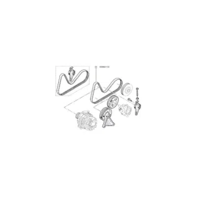 Curea transmisie cu caneluri ORIGINAL RENAULT 82 00 841 132