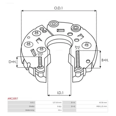 Punte diode AS-PL ARC2057