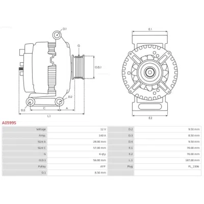 Generator / Alternator AS-PL A0599S