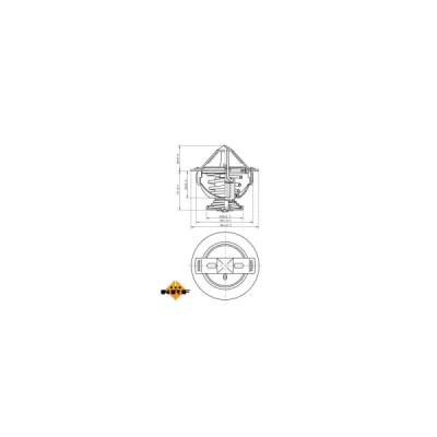 Termostat, lichid racire NRF 725060