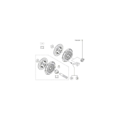 Rulment de presiune ORIGINAL RENAULT 77 00 102 781