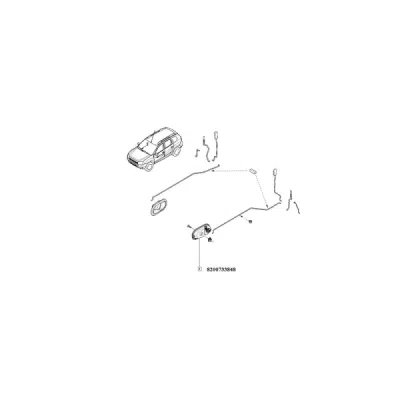 Mâner usa, echipare interioara ORIGINAL RENAULT 8200733848