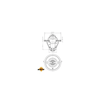 Termostat, lichid racire NRF 725124