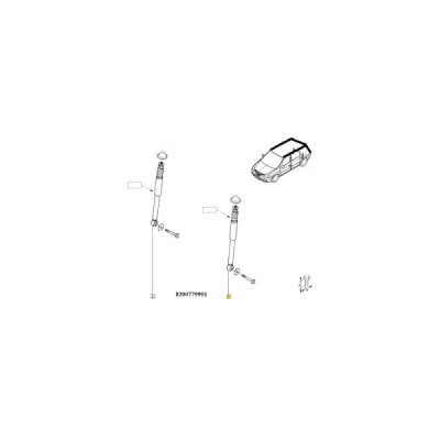 Amortizor ORIGINAL RENAULT 8200779901