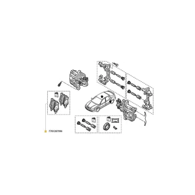 Set placute frana ORIGINAL RENAULT 7701207996