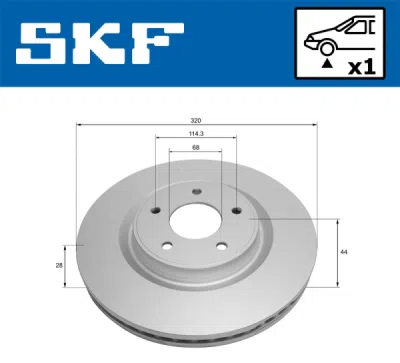 Disc frana SKF VKBD 81317 V1